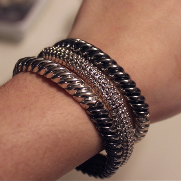 Silver Bangles Set - Picture 2 of 2